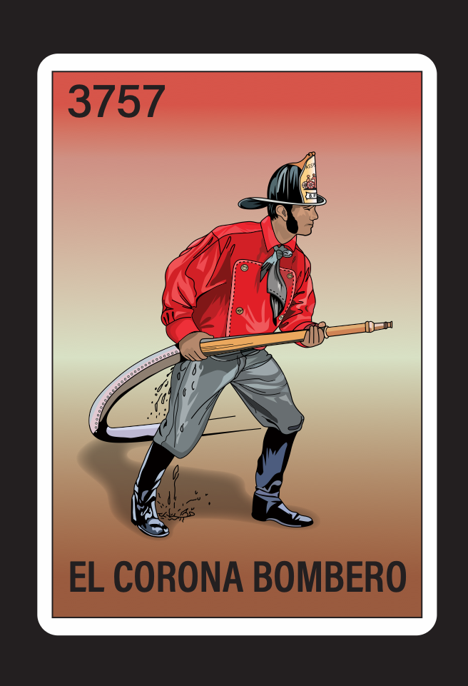 Loteria Bombero Sticker - 3 Pack